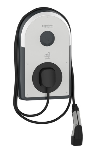 Nabíjacia stanica EVlink pre AC/AC Metal, 7.4kW, 32A, 1P+N, integ.kábel T2, RDC-DD 6mA, RCD Asi 30mA, cievka MNx, meranie MID