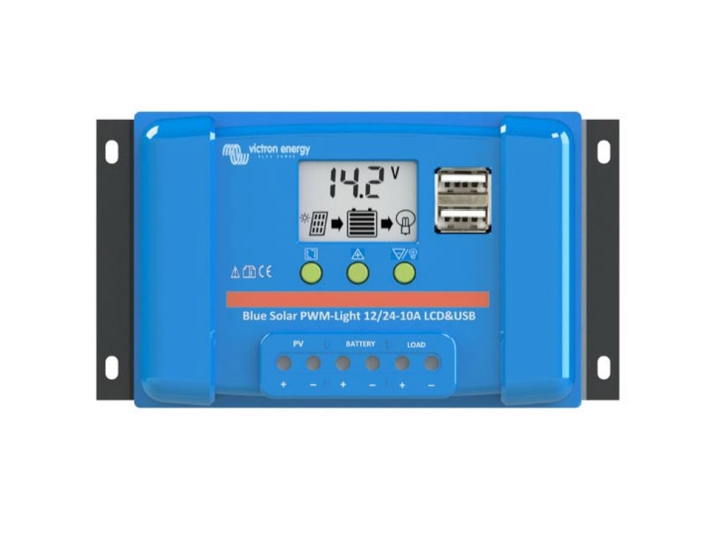 BlueSolar PWM-LCD&USB 12/24V-10A