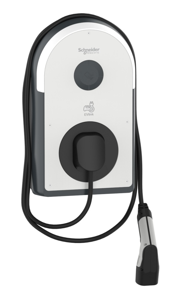 Nabíjacia stanica EVlink pre AC/AC Metal, 22kW, 32A, 3P+N, integrovaný kábel T2, RDC-DD 6mA, RCD Asi 30mA, cievka MNx