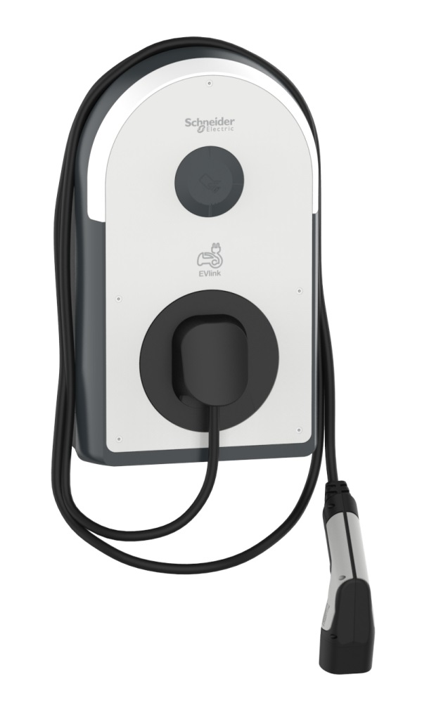 Nabíjacia stanica EVlink pre AC/Metal, 22kW, 32A, 3P+N, integ.kábel T2, RCD B-EV, cievka MNx