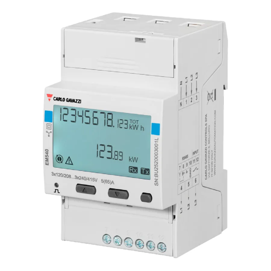 Energy Meter EM540 - 3 phase - max 65A/phase