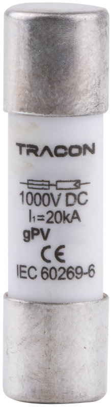 Valcová poistka gPV, 16A,1000VDC,35kA,10x38