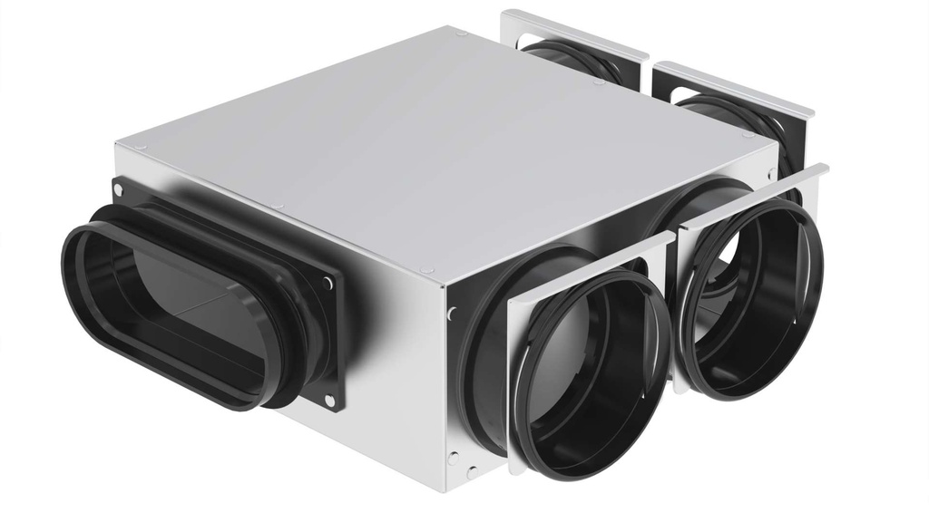 ComfoCube CK150 rozdělovací box 4xDN90, připojení CK150
