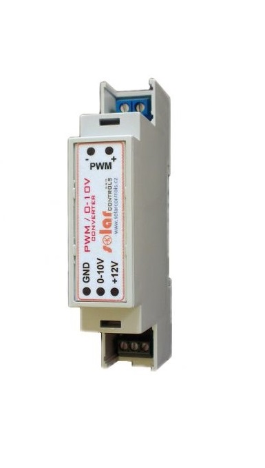 Převodník PWM / 0-10V, na DIN lištu