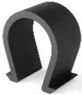cable clip 8-14mm black