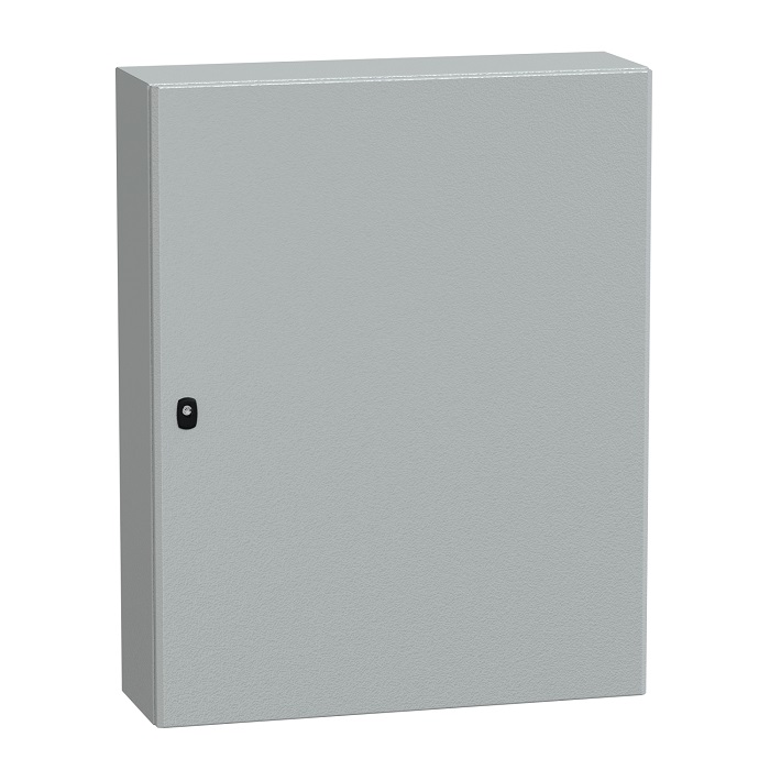 Spacial S3D plné dvere s mont. panelom V1000xŠ800xH250 IP66 IK10 RAL7035.