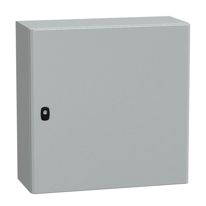 Spacial S3D plné dvere s mont. panelom V600xŠ600xH250.IP66 IK10 RAL7035.