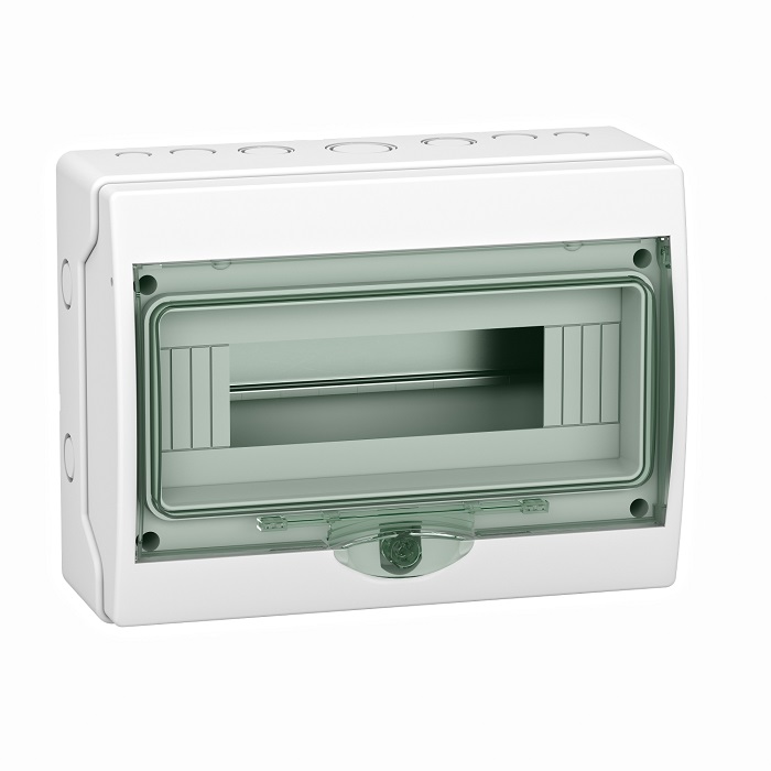 mini Kaedra rozvodnica pre povrch. montáž - IP 65 - 1x12 mod. - priehladné dvere