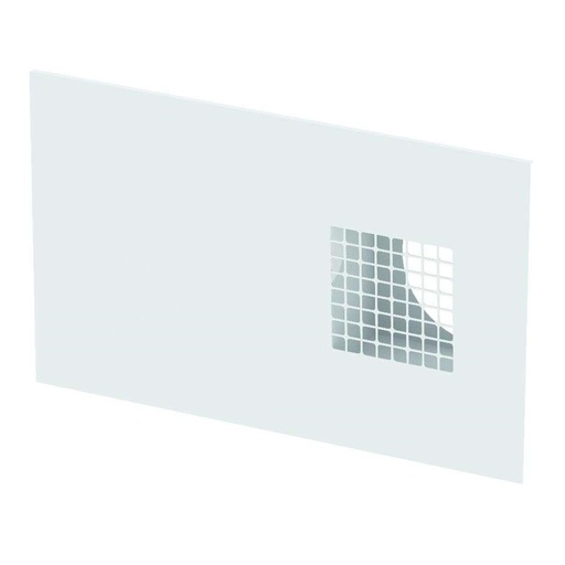 [990430574] Kombinovaná vonkajšia mriežka, DN 160, ľavá, nerez-biela