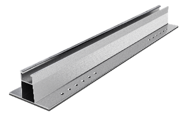 [712-0283] Rail 4/32 with EPDM, 0.395 m