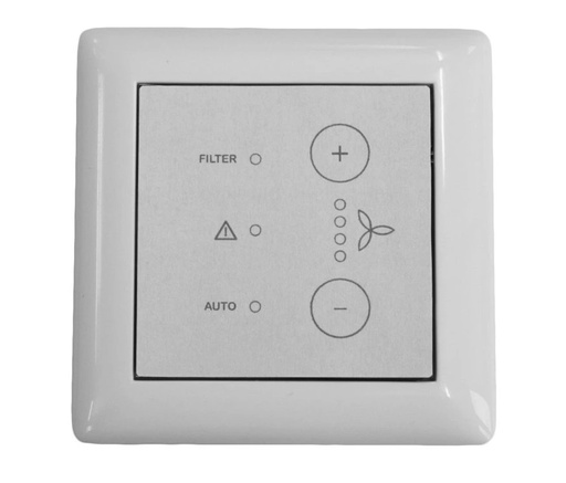 [528009050] Ovládací jednotka ComfoLED FR pro ComfoSpot 50, ComfoAir 70 a ComfoAir 100 Fit, včetně rámečku, pro instalaci do podomítkové krabičky 55