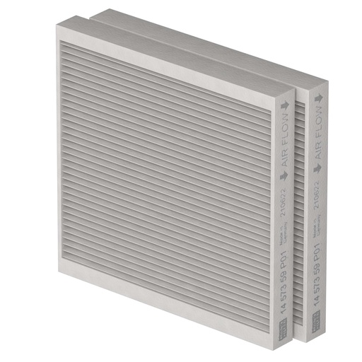 [400100180] Sada filtrů pro ComfoAir Fit 100, ISO Coarse ≥65 % / ISO ePM1 55% (F7), obsah 2 ks
