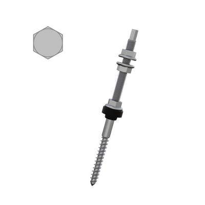 [800404] hanger bolt M12 x 300