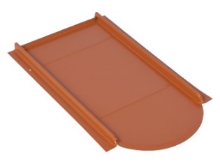 [801-0285] sheet for plain tile, red