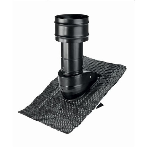 [990430612] Střešní hlavice pro šikmou střechu DN160, barva: červená, RAL 8004